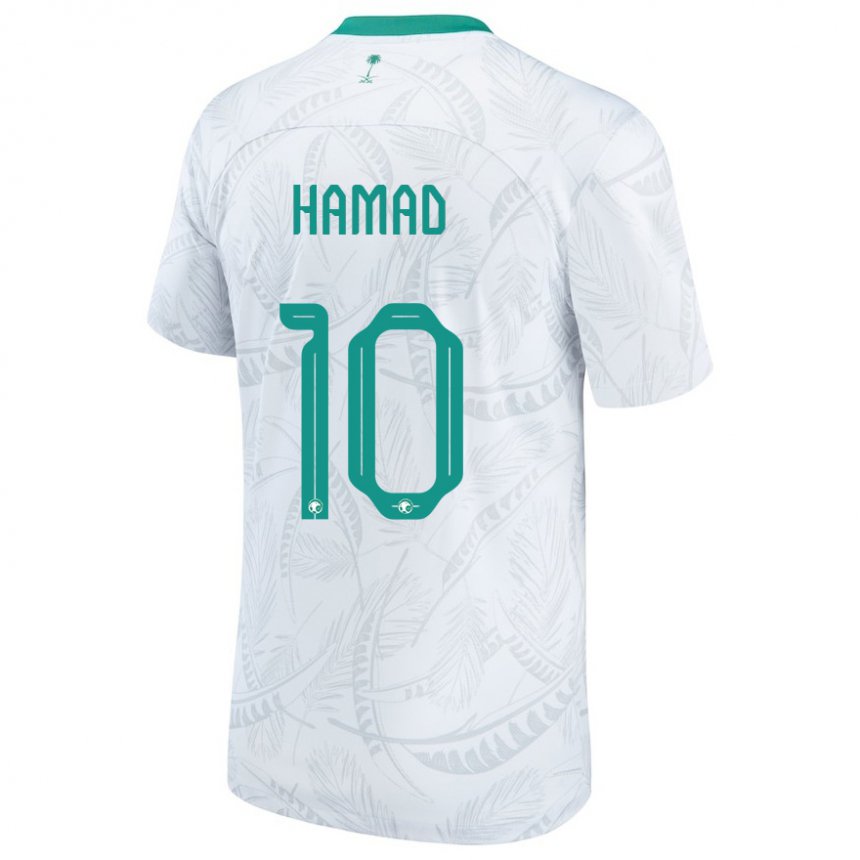 Kinder Saudi-arabische Sarah Hamad #10 Weiß Heimtrikot Trikot 22-24 T-shirt