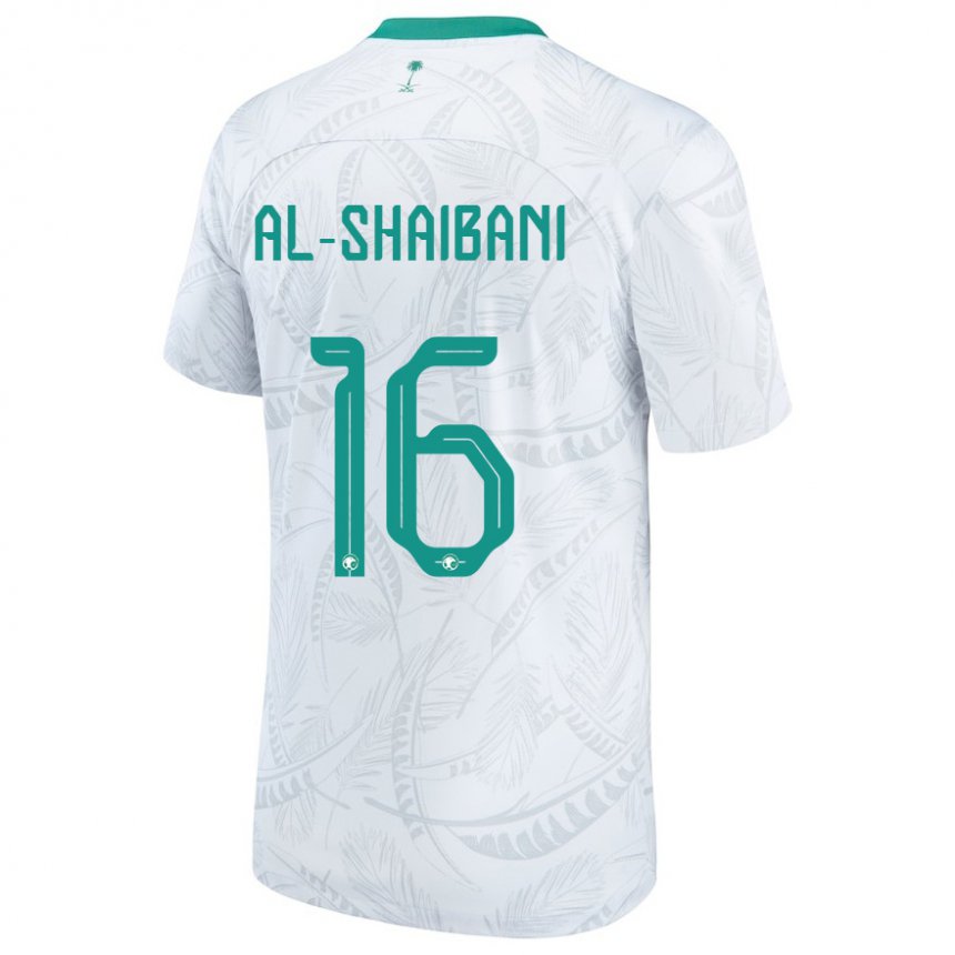 Kinder Saudi-arabische Asrar Al Shaibani #16 Weiß Heimtrikot Trikot 22-24 T-shirt