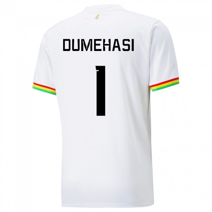 Kinder Ghanaische Fafali Dumehasi #1 Weiß Heimtrikot Trikot 22-24 T-shirt
