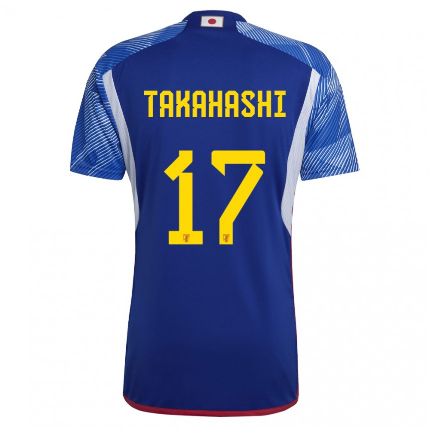 Kinder Japanische Hana Takahashi #17 Königsblau Heimtrikot Trikot 22-24 T-shirt