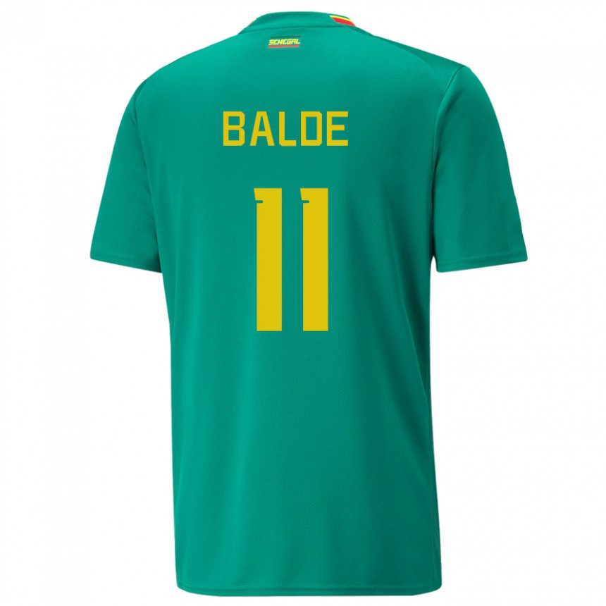 Kinder Senegalesische Haby Balde #11 Grün Auswärtstrikot Trikot 22-24 T-shirt