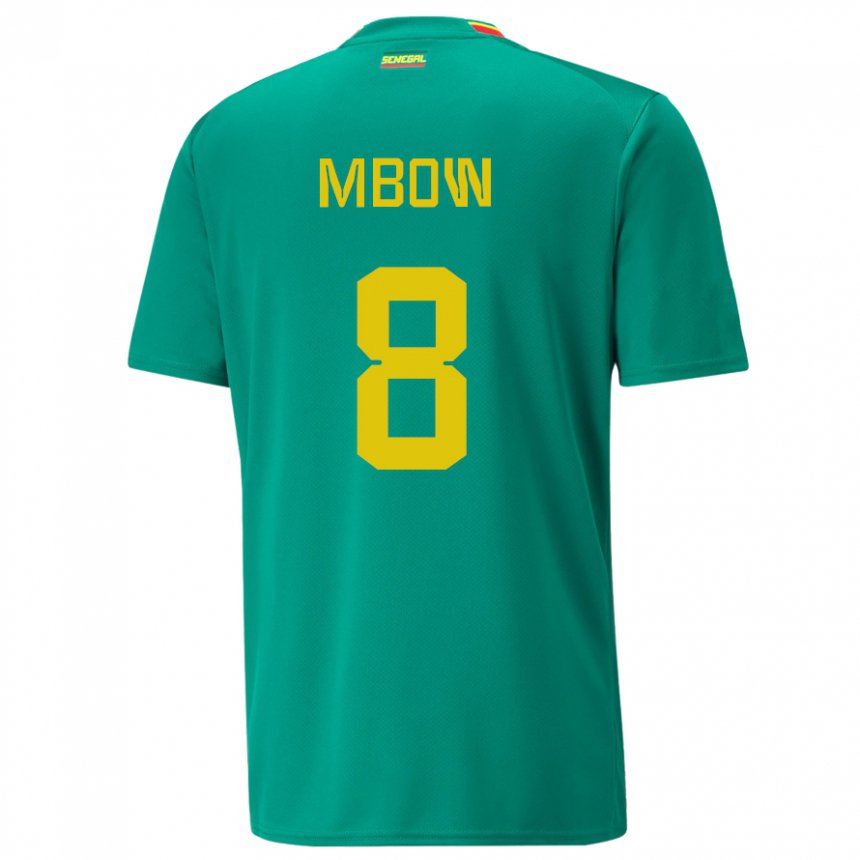 Kinder Senegalesische Mamadou Mbow #8 Grün Auswärtstrikot Trikot 22-24 T-shirt