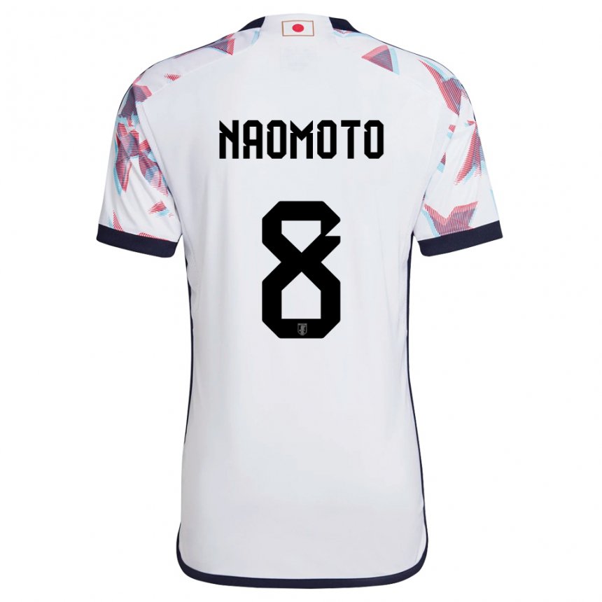Kinder Japanische Hikaru Naomoto #8 Weiß Auswärtstrikot Trikot 22-24 T-shirt