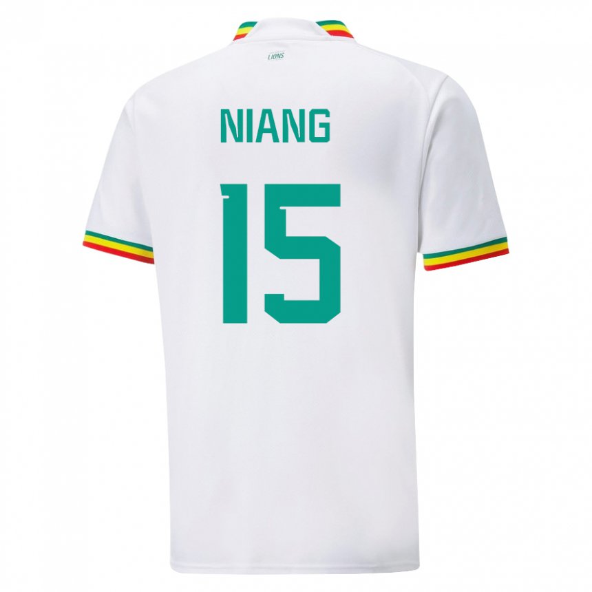 Herren Senegalesische Jeanne Niang #15 Weiß Heimtrikot Trikot 22-24 T-shirt