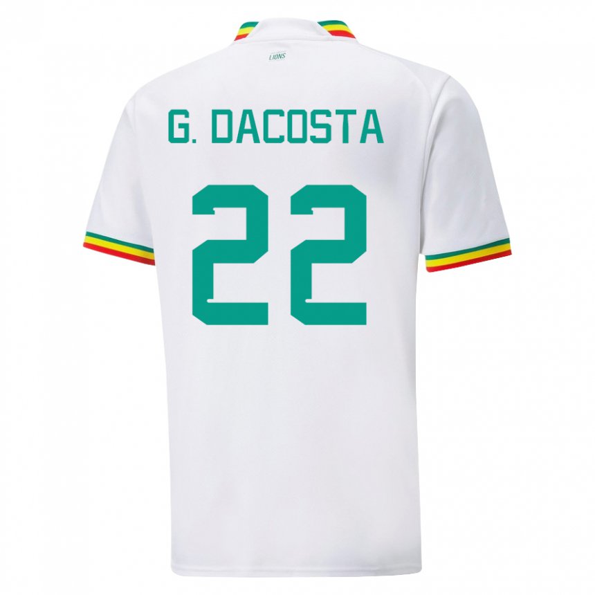 Herren Senegalesische Gladys Irene Dacosta #22 Weiß Heimtrikot Trikot 22-24 T-shirt