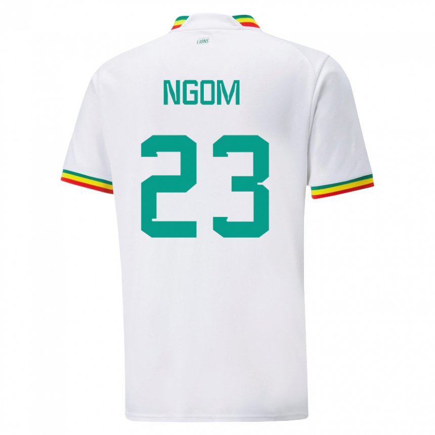 Herren Senegalesische Astou Ngom #23 Weiß Heimtrikot Trikot 22-24 T-shirt