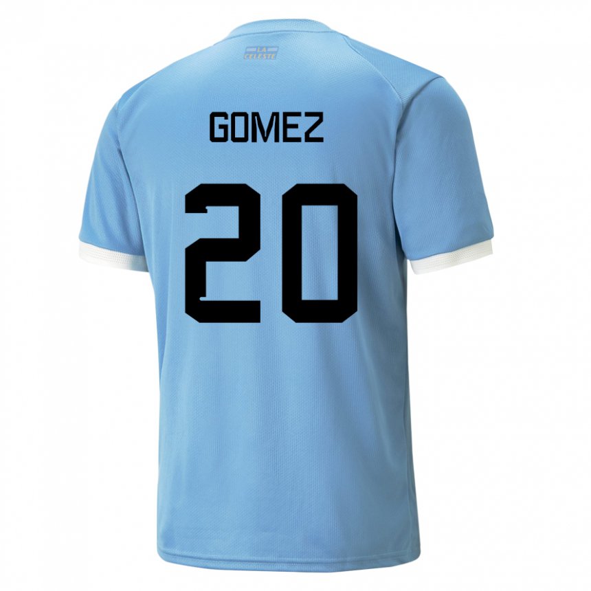 Herren Uruguayische Luciana Gomez #20 Blau Heimtrikot Trikot 22-24 T-shirt