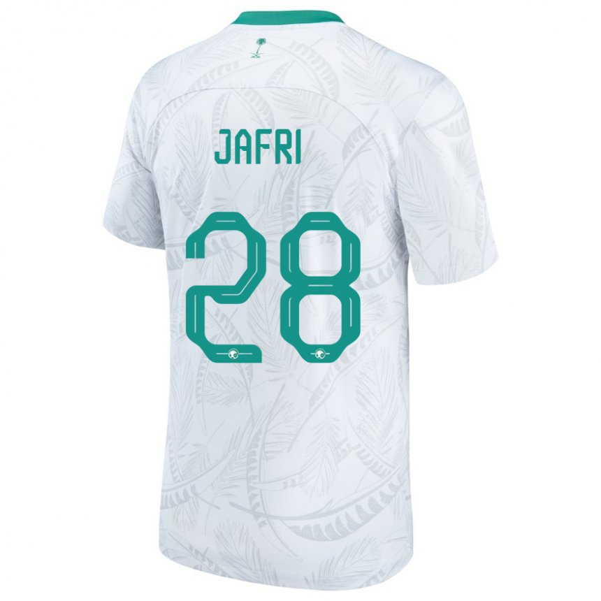Herren Saudi-arabische Farah Jafri #28 Weiß Heimtrikot Trikot 22-24 T-shirt