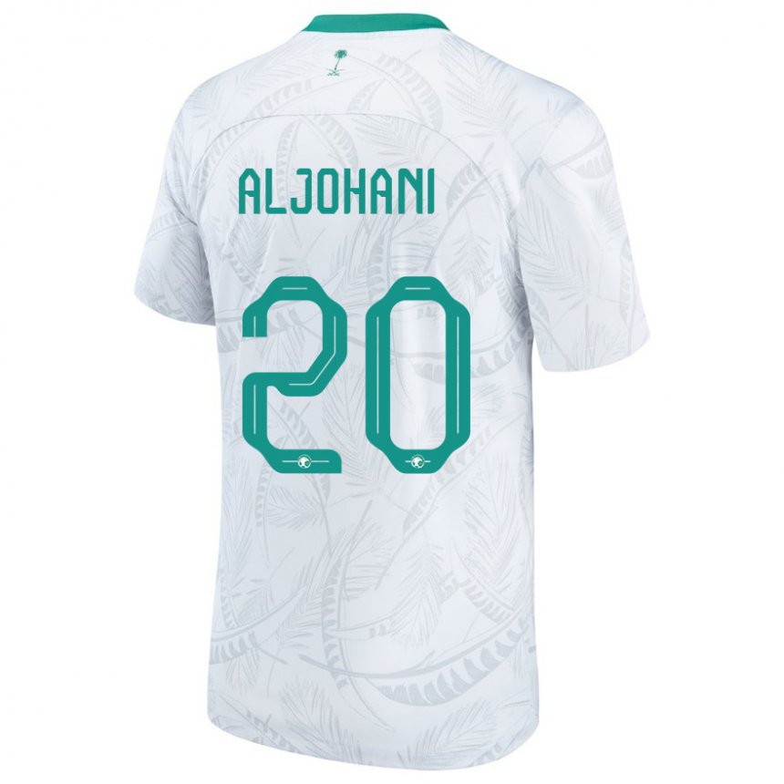 Herren Saudi-arabische Ziyad Aljohani #20 Weiß Heimtrikot Trikot 22-24 T-shirt