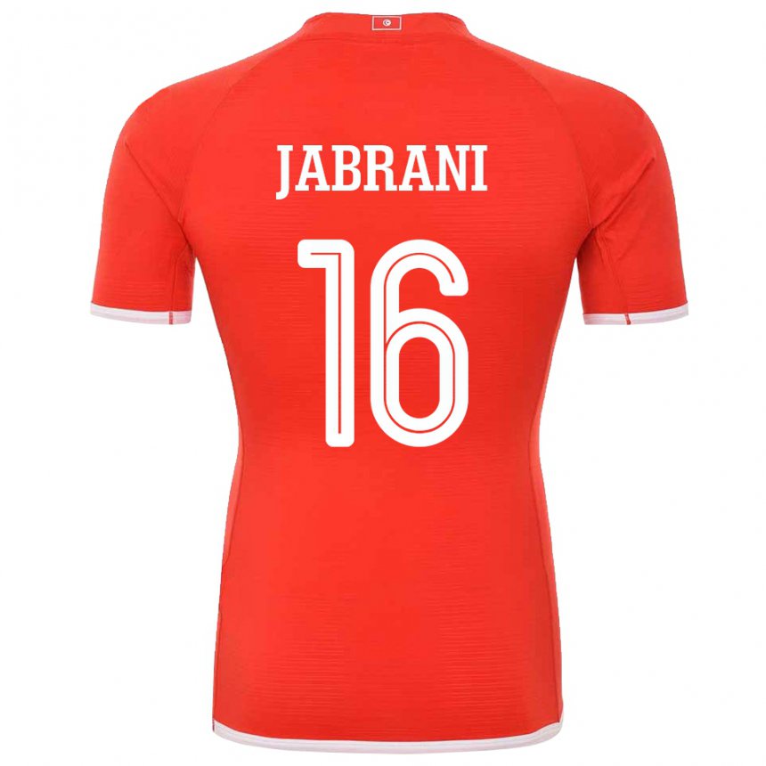 Herren Tunesische Soulaima Jabrani #16 Rot Heimtrikot Trikot 22-24 T-shirt
