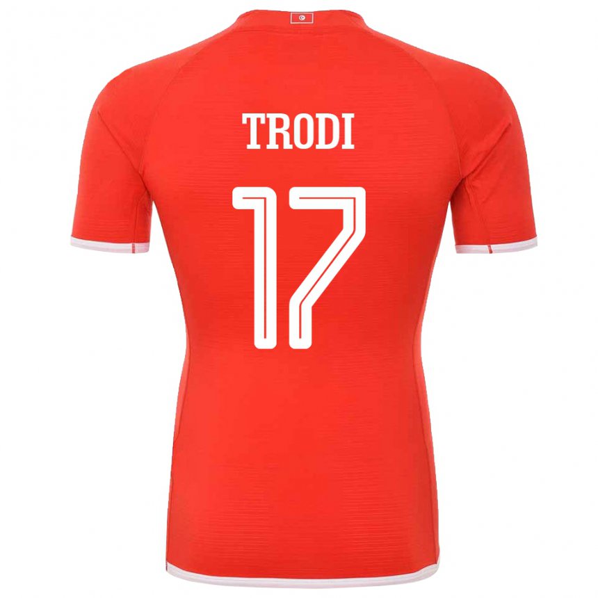 Herren Tunesische Imen Trodi #17 Rot Heimtrikot Trikot 22-24 T-shirt