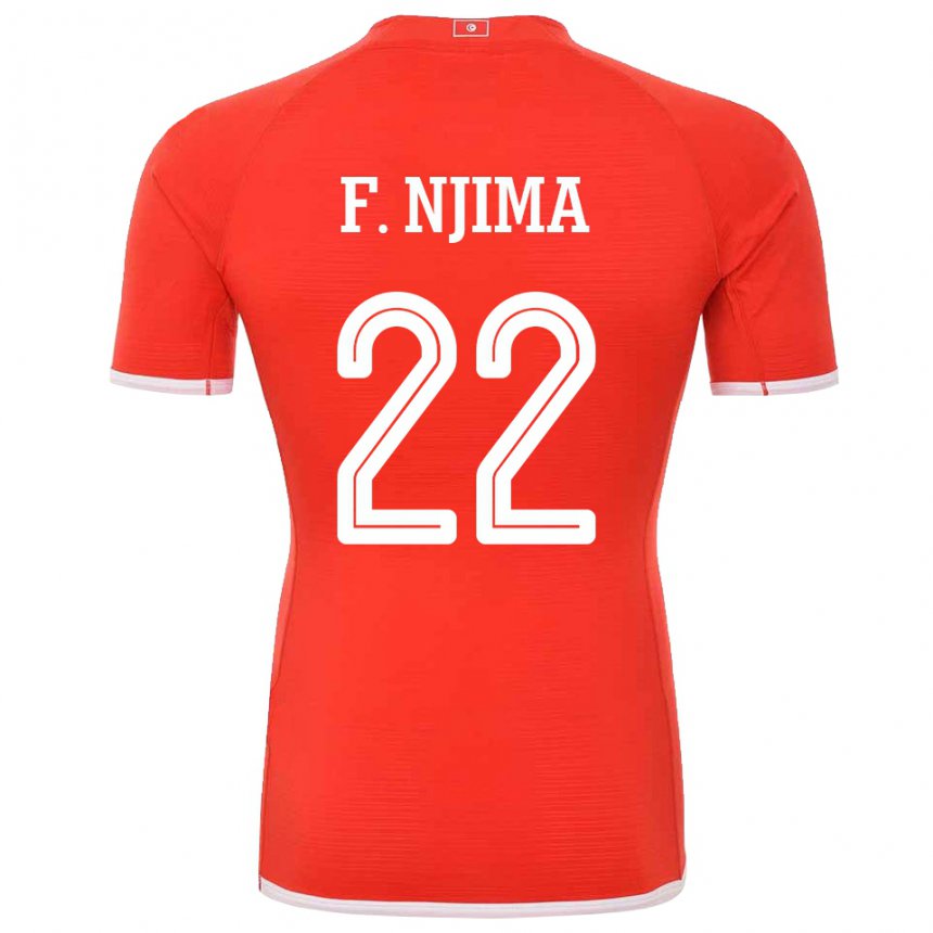 Herren Tunesische Firas Ben Njima #22 Rot Heimtrikot Trikot 22-24 T-shirt