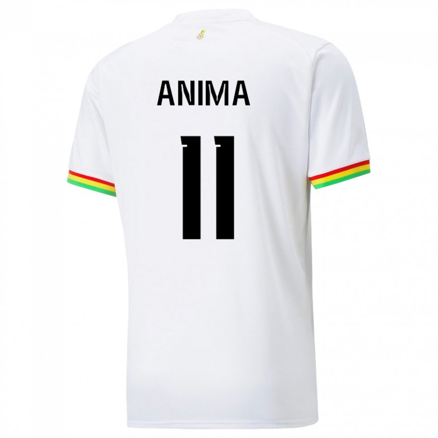Herren Ghanaische Naomi Anima #11 Weiß Heimtrikot Trikot 22-24 T-shirt