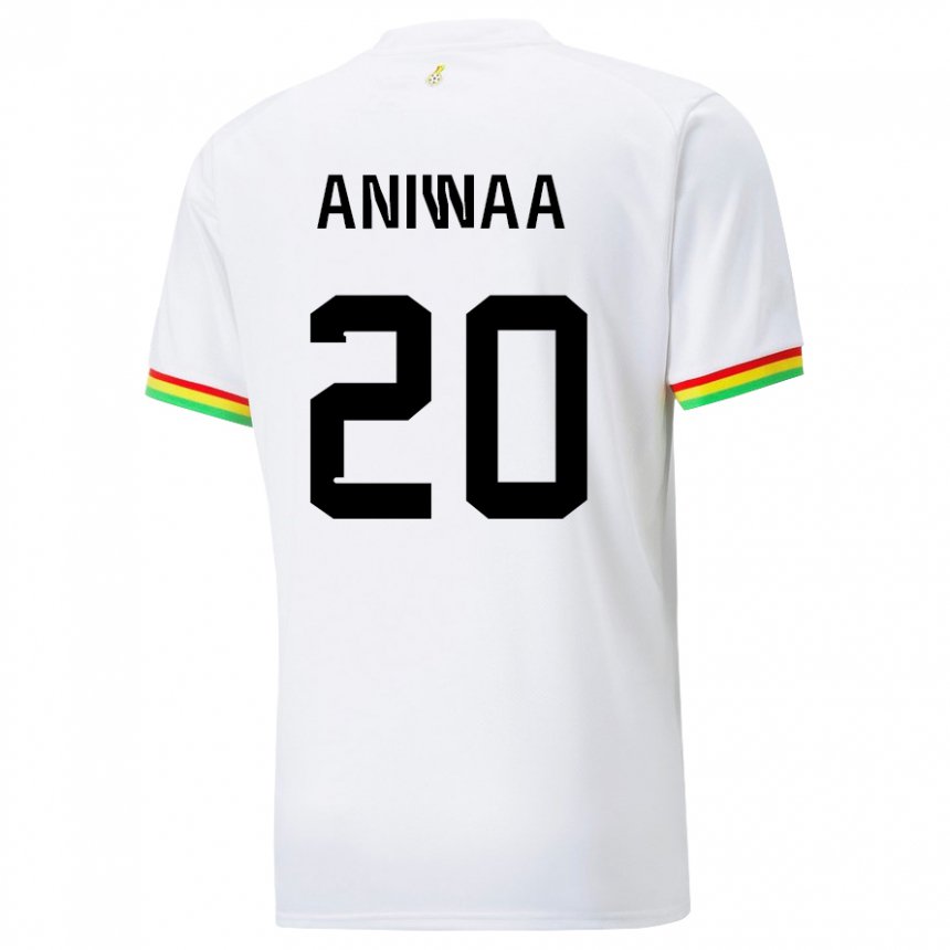 Herren Ghanaische Louisa Aniwaa #20 Weiß Heimtrikot Trikot 22-24 T-shirt