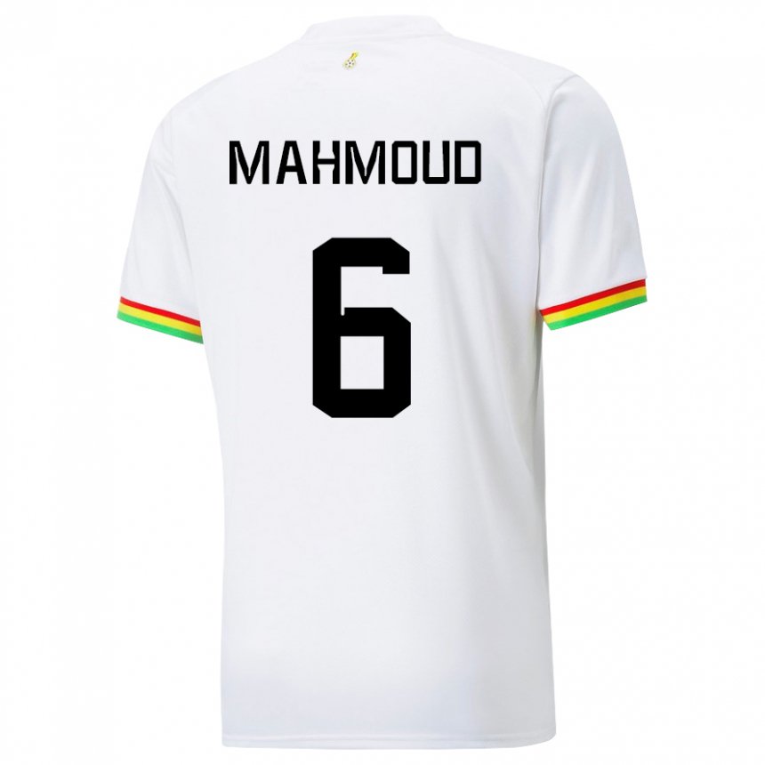 Herren Ghanaische Mohaison Mahmoud #6 Weiß Heimtrikot Trikot 22-24 T-shirt