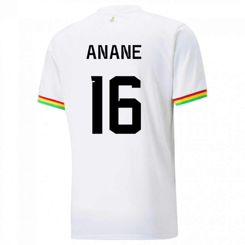 Herren Ghanaische Vincent Anane #16 Weiß Heimtrikot Trikot 22-24 T-shirt
