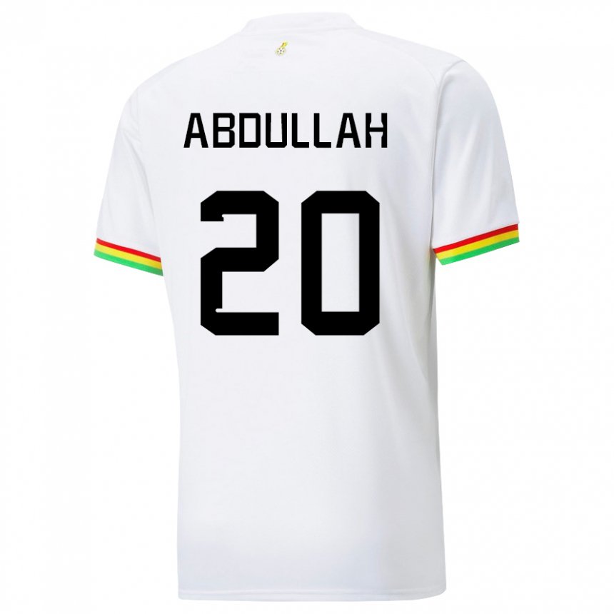 Herren Ghanaische Razak Abdullah #20 Weiß Heimtrikot Trikot 22-24 T-shirt