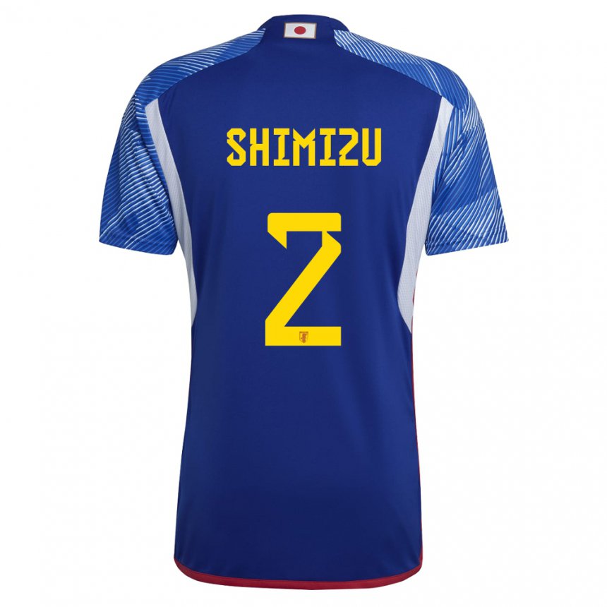 Herren Japanische Risa Shimizu #2 Königsblau Heimtrikot Trikot 22-24 T-shirt