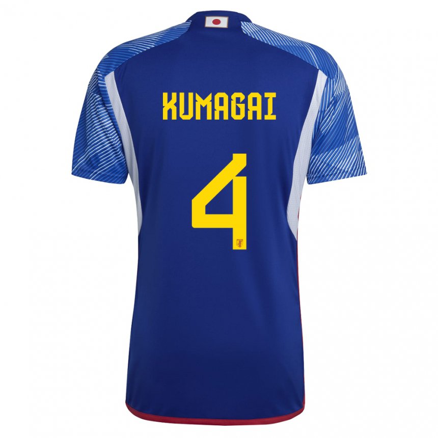 Herren Japanische Saki Kumagai #4 Königsblau Heimtrikot Trikot 22-24 T-shirt