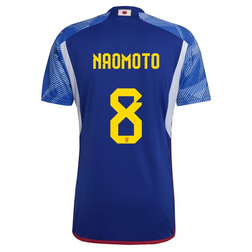 Herren Japanische Hikaru Naomoto #8 Königsblau Heimtrikot Trikot 22-24 T-shirt