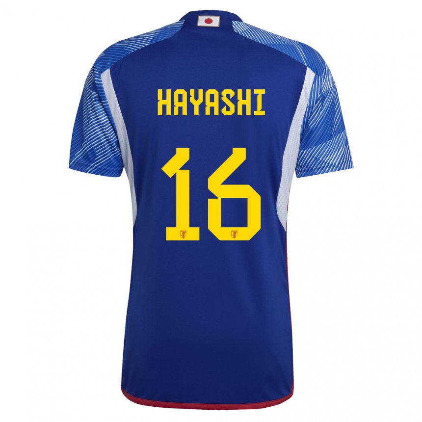 Herren Japanische Honoka Hayashi #16 Königsblau Heimtrikot Trikot 22-24 T-shirt