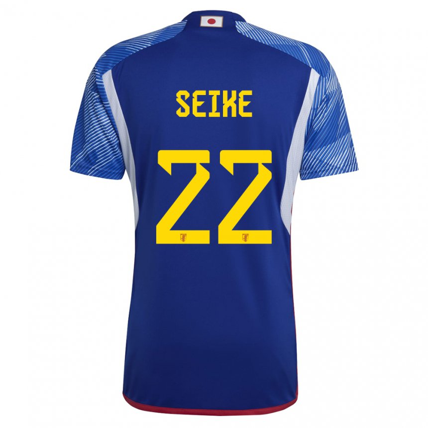 Herren Japanische Kiko Seike #22 Königsblau Heimtrikot Trikot 22-24 T-shirt