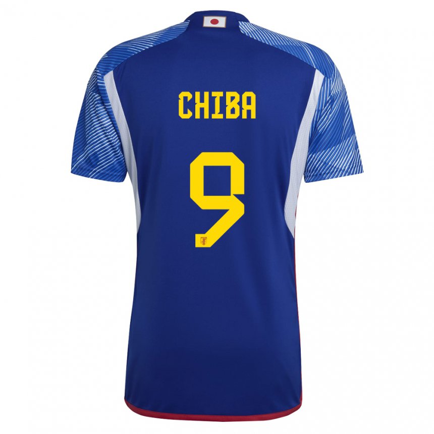 Herren Japanische Kanta Chiba #9 Königsblau Heimtrikot Trikot 22-24 T-shirt