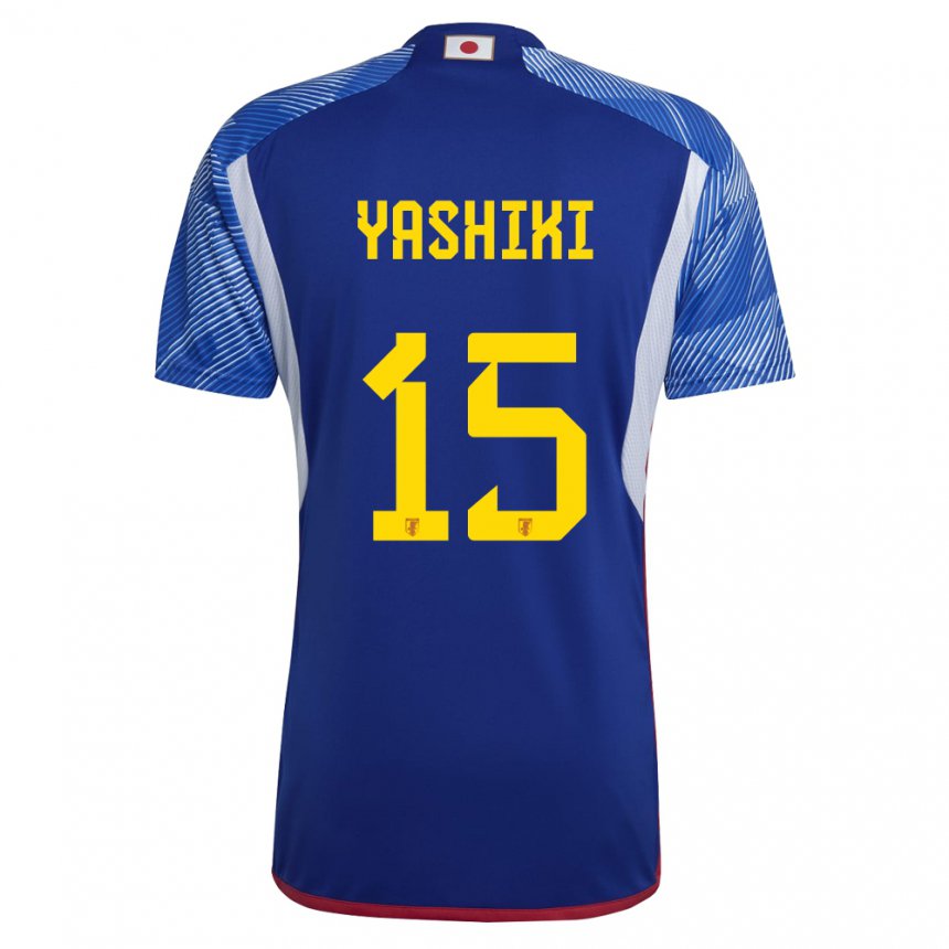Herren Japanische Yusei Yashiki #15 Königsblau Heimtrikot Trikot 22-24 T-shirt