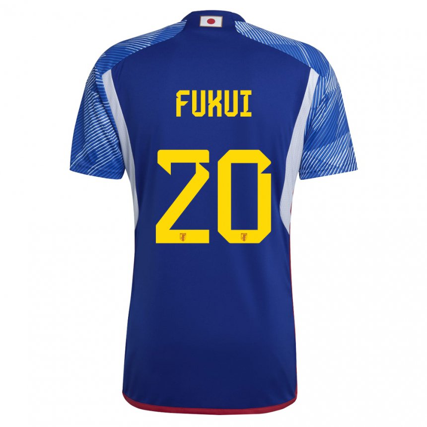 Herren Japanische Taichi Fukui #20 Königsblau Heimtrikot Trikot 22-24 T-shirt