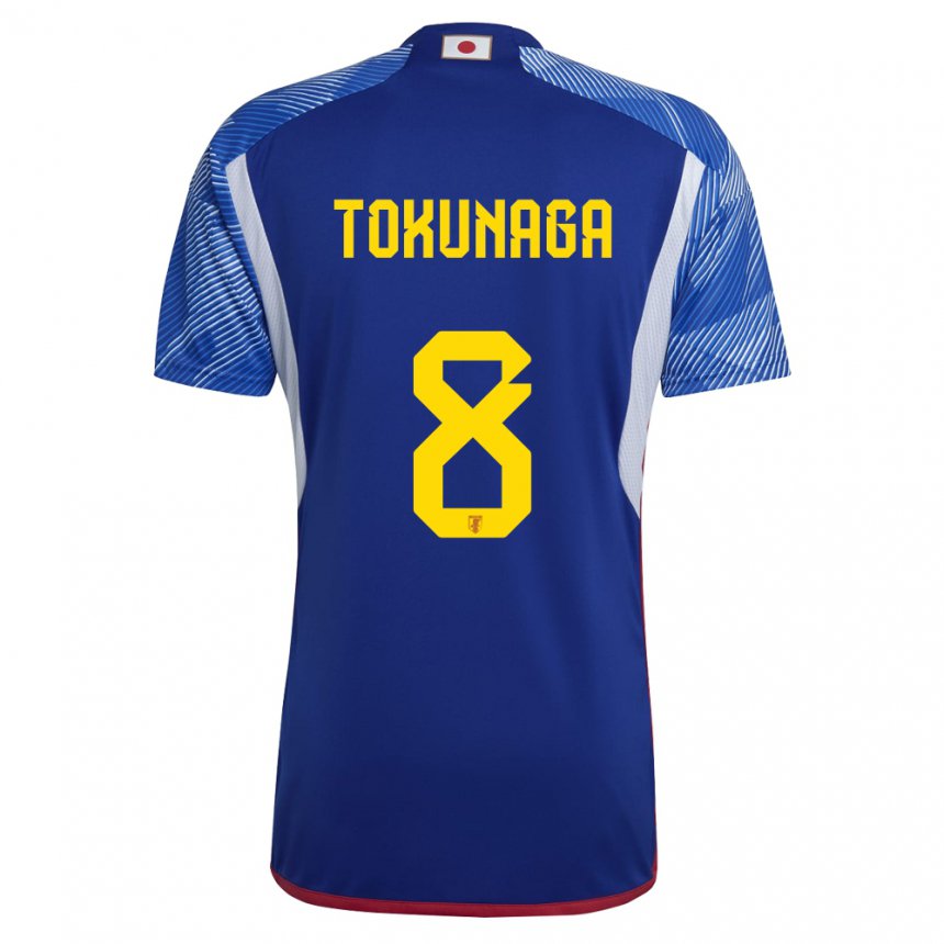 Herren Japanische Ryo Tokunaga #8 Königsblau Heimtrikot Trikot 22-24 T-shirt