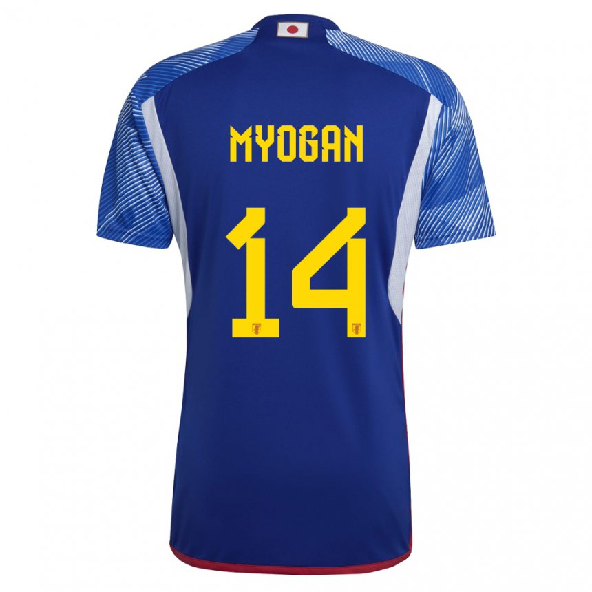 Herren Japanische Toya Myogan #14 Königsblau Heimtrikot Trikot 22-24 T-shirt