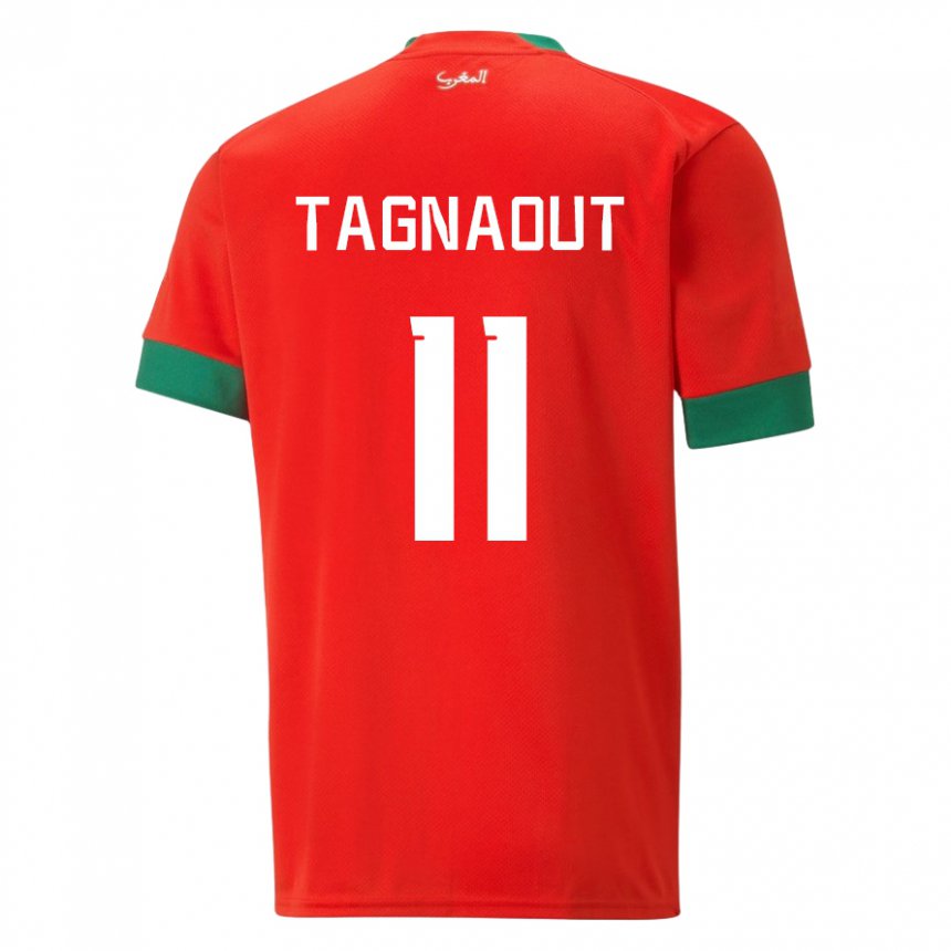 Herren Marokkanische Fatima Tagnaout #11 Rot Heimtrikot Trikot 22-24 T-shirt