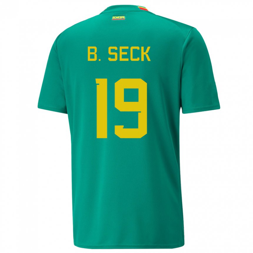 Herren Senegalesische Bineta Korkel Seck #19 Grün Auswärtstrikot Trikot 22-24 T-shirt