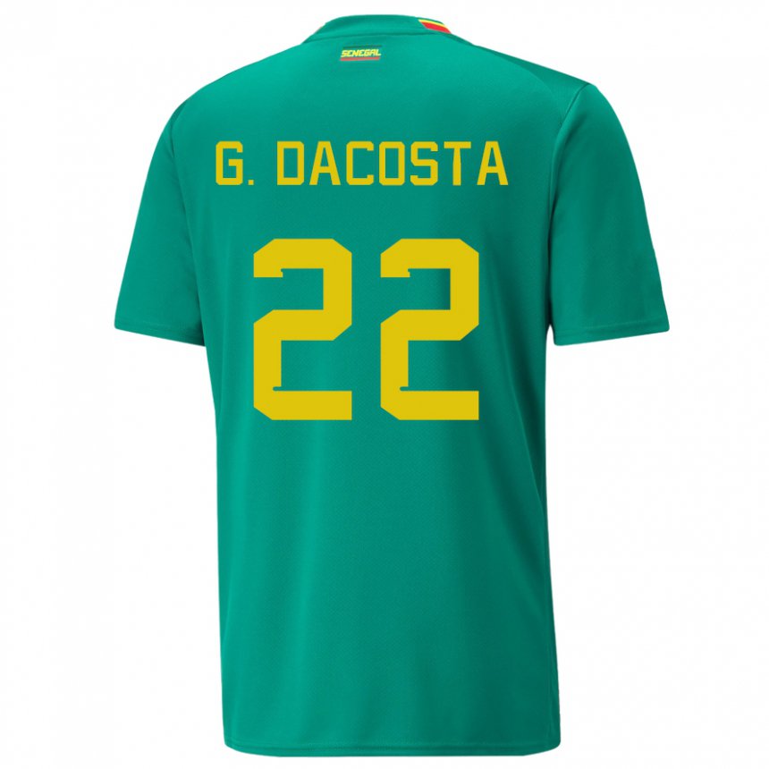 Herren Senegalesische Gladys Irene Dacosta #22 Grün Auswärtstrikot Trikot 22-24 T-shirt