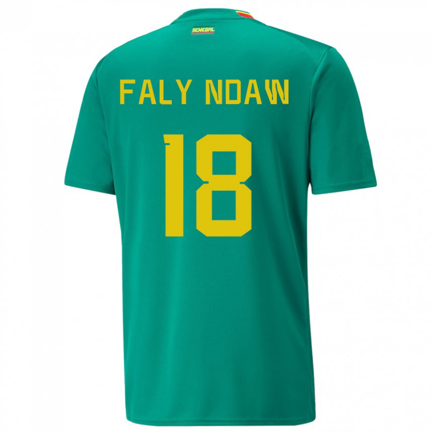 Herren Senegalesische Faly Ndaw #18 Grün Auswärtstrikot Trikot 22-24 T-shirt