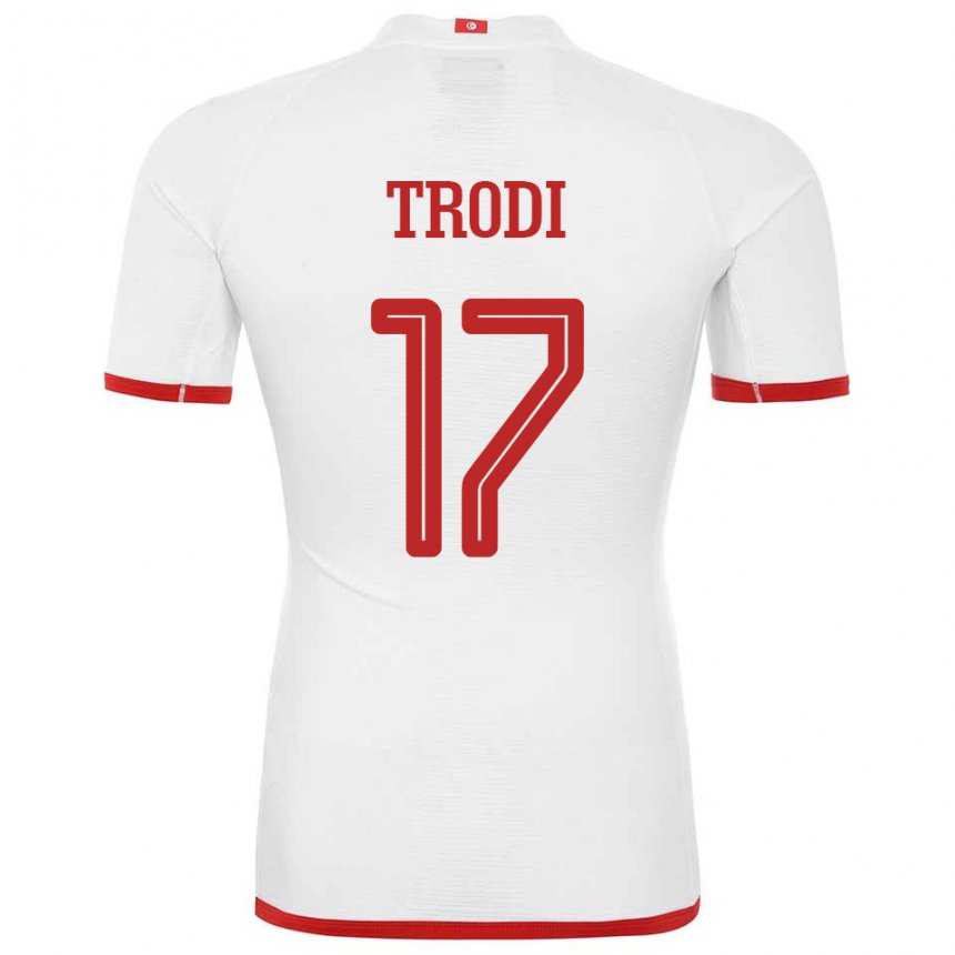 Herren Tunesische Imen Trodi #17 Weiß Auswärtstrikot Trikot 22-24 T-shirt