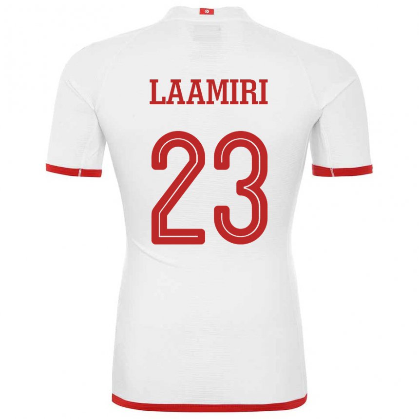 Herren Tunesische Soumaya Laamiri #23 Weiß Auswärtstrikot Trikot 22-24 T-shirt