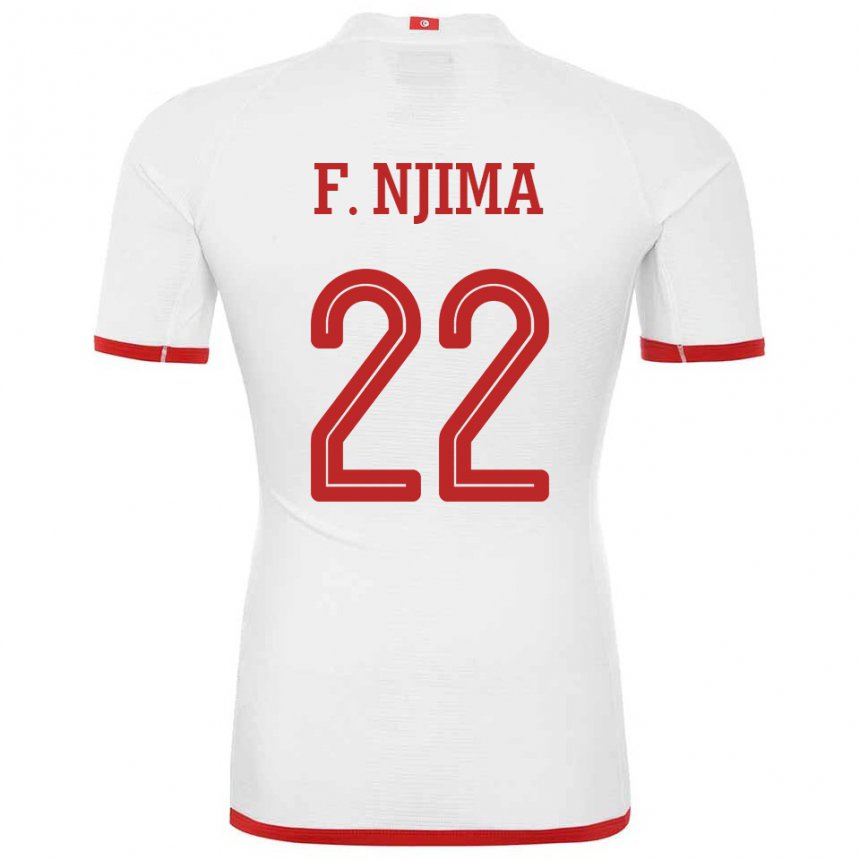Herren Tunesische Firas Ben Njima #22 Weiß Auswärtstrikot Trikot 22-24 T-shirt