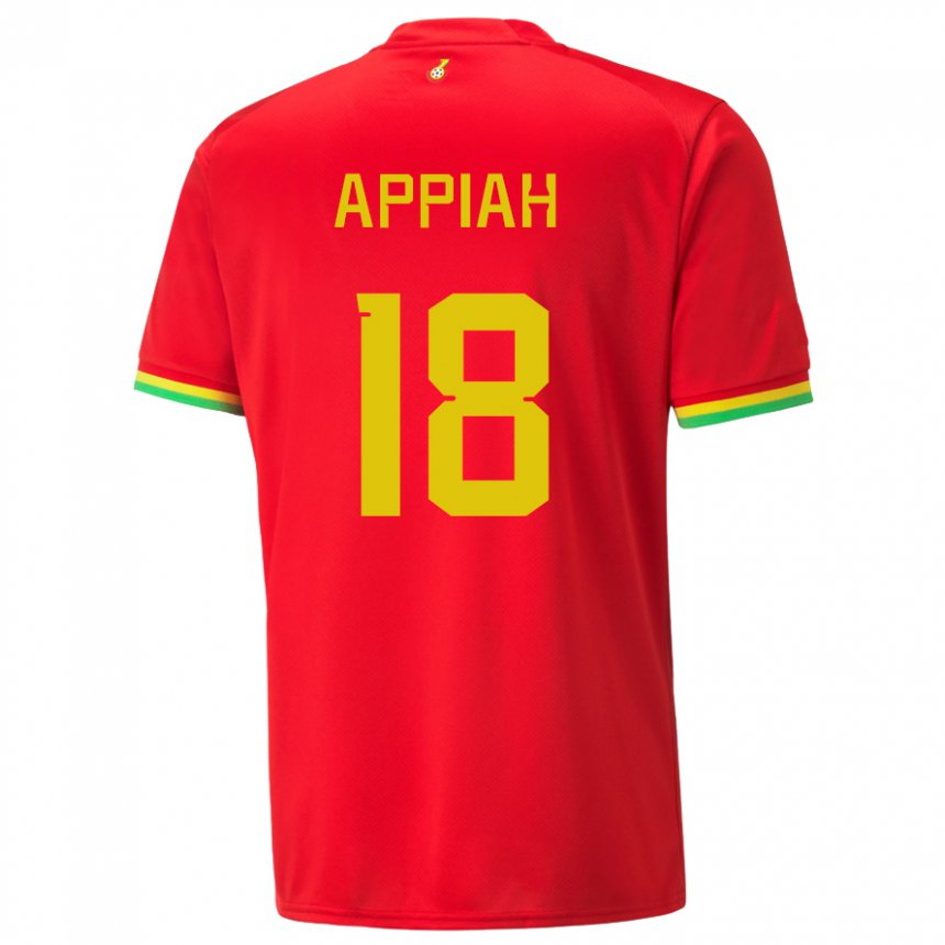 Herren Ghanaische Veronica Appiah #18 Rot Auswärtstrikot Trikot 22-24 T-shirt