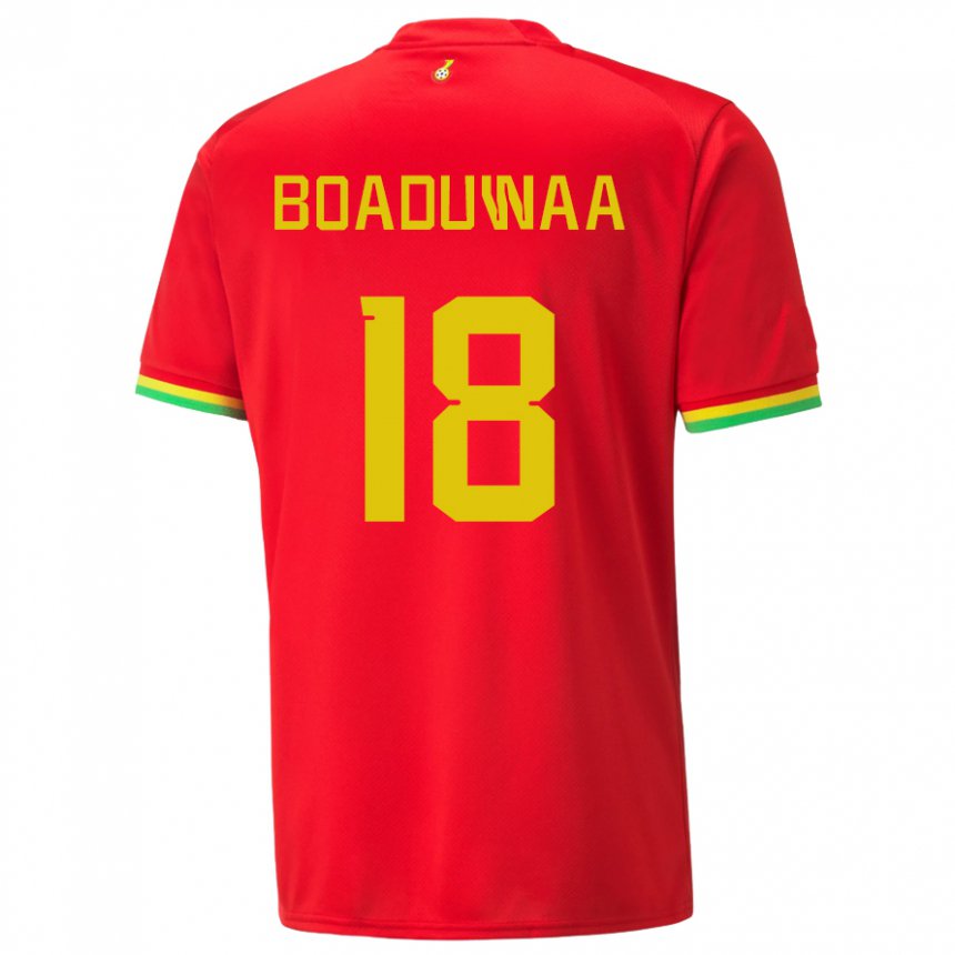 Herren Ghanaische Doris Boaduwaa #18 Rot Auswärtstrikot Trikot 22-24 T-shirt