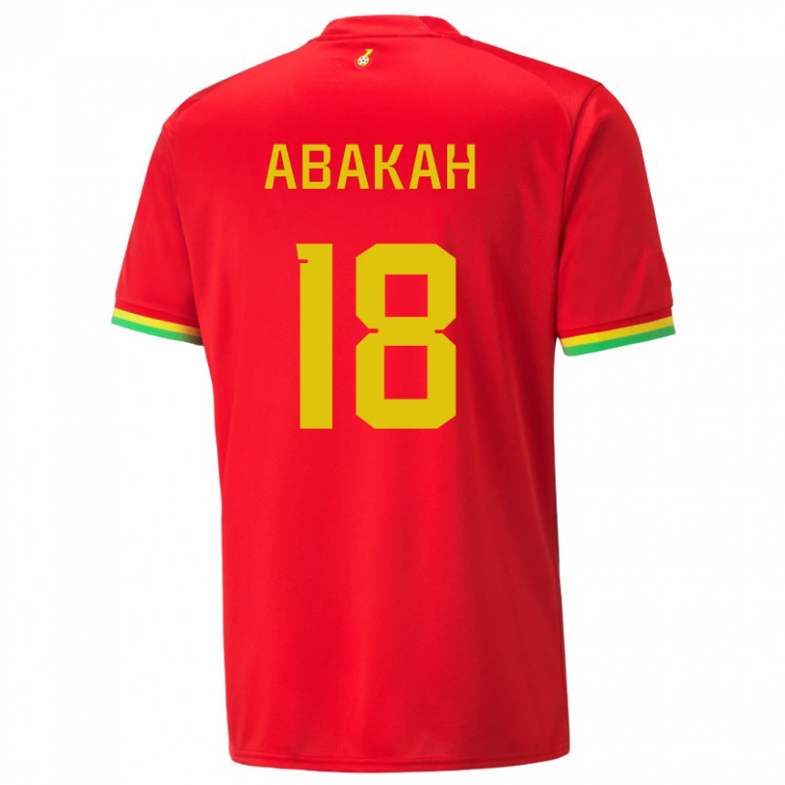 Herren Ghanaische Philomena Abakah #18 Rot Auswärtstrikot Trikot 22-24 T-shirt