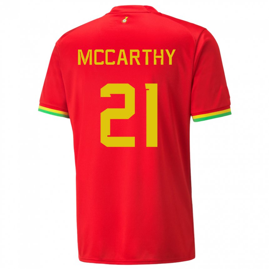 Herren Ghanaische Kerrie Mccarthy #21 Rot Auswärtstrikot Trikot 22-24 T-shirt