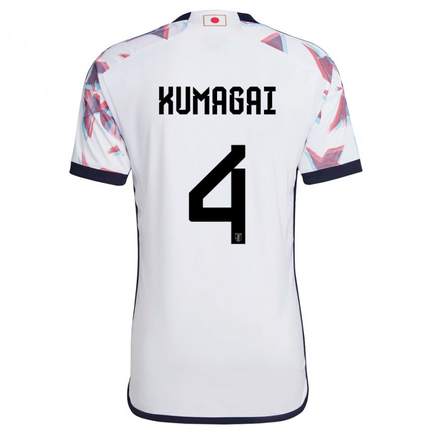 Herren Japanische Saki Kumagai #4 Weiß Auswärtstrikot Trikot 22-24 T-shirt