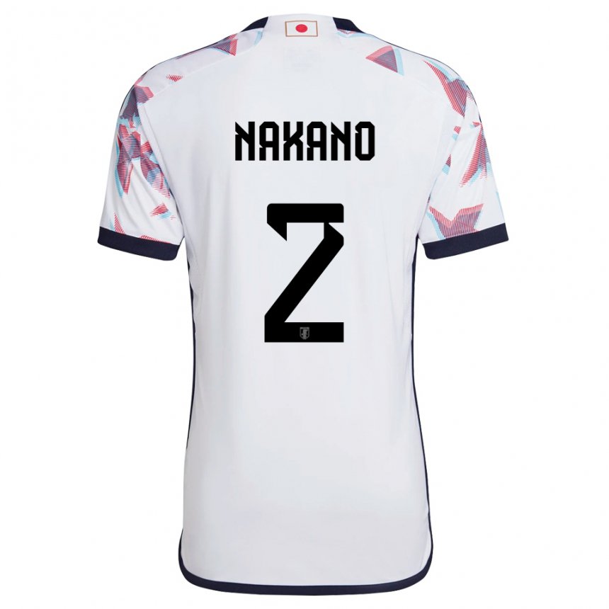 Herren Japanische Shinya Nakano #2 Weiß Auswärtstrikot Trikot 22-24 T-shirt