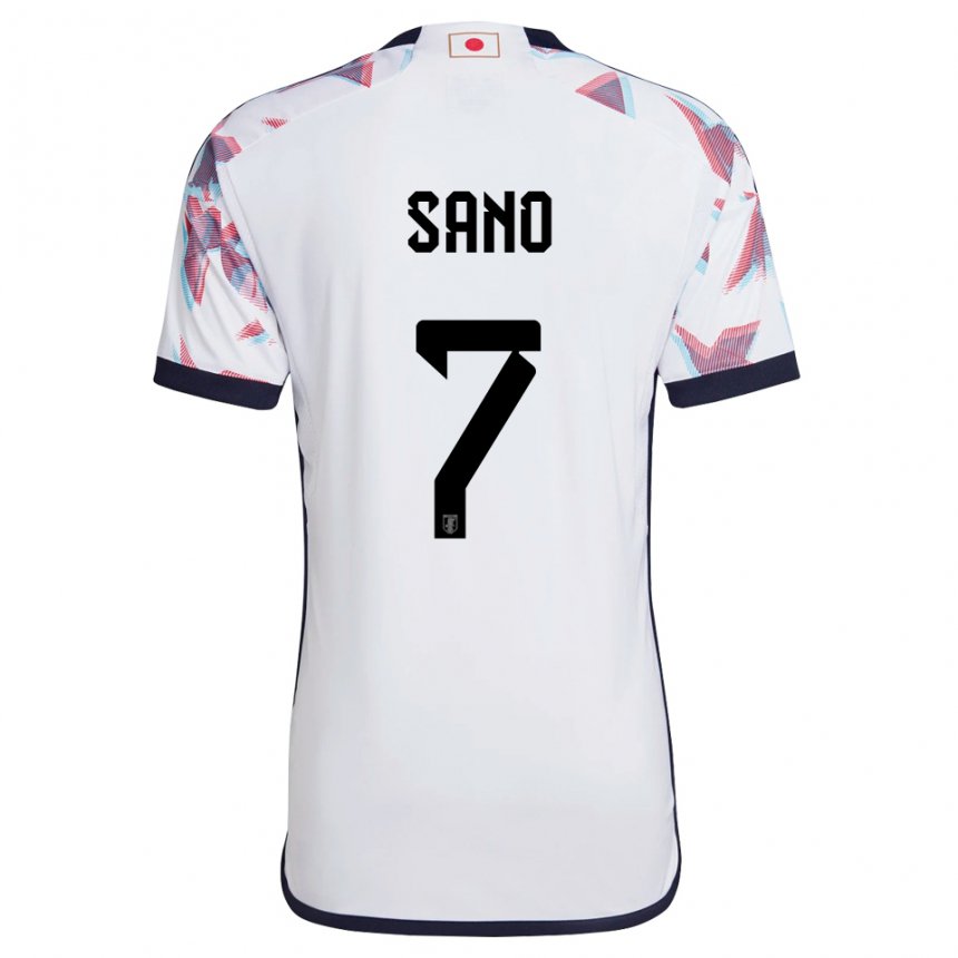 Herren Japanische Kodai Sano #7 Weiß Auswärtstrikot Trikot 22-24 T-shirt
