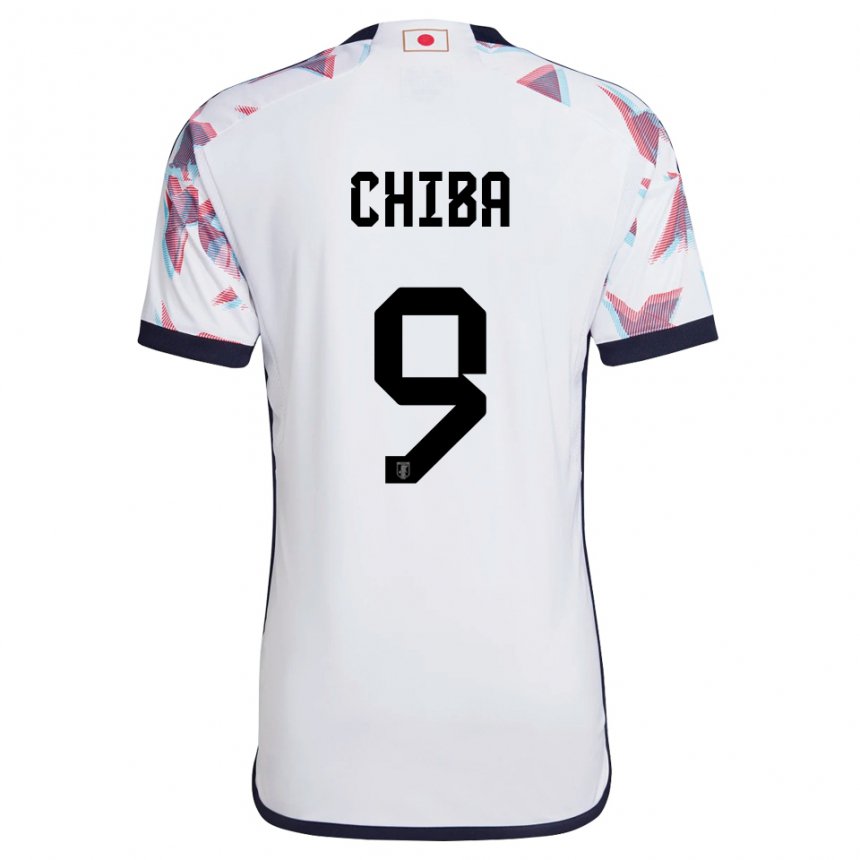 Herren Japanische Kanta Chiba #9 Weiß Auswärtstrikot Trikot 22-24 T-shirt
