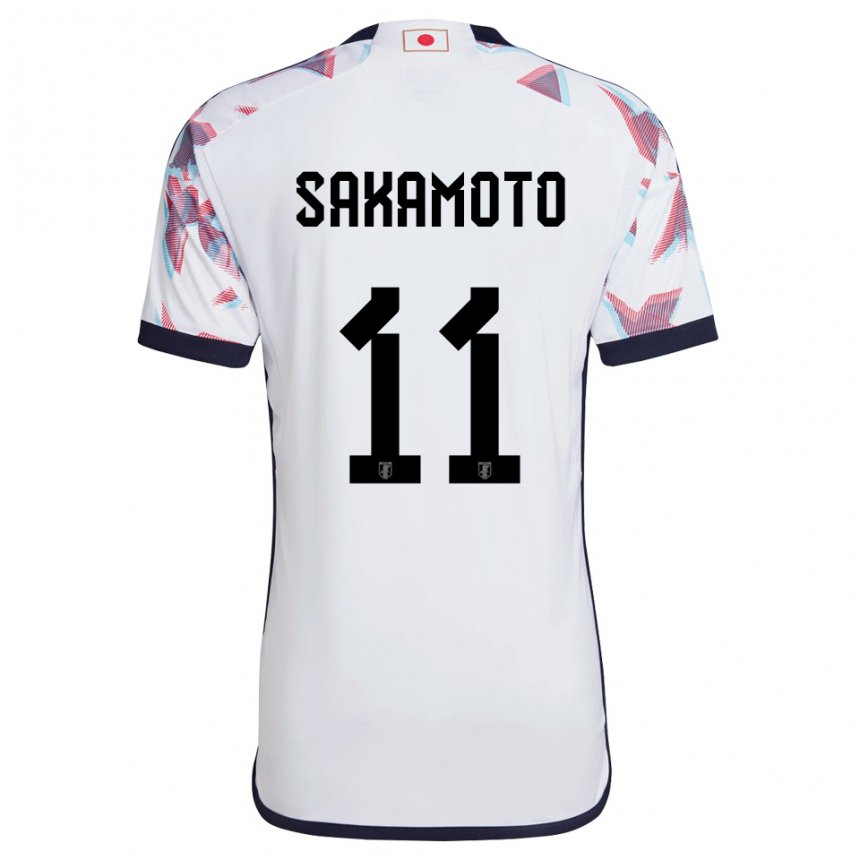 Herren Japanische Isa Sakamoto #11 Weiß Auswärtstrikot Trikot 22-24 T-shirt