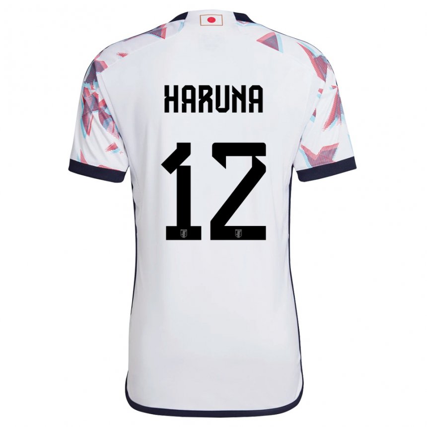 Herren Japanische Ryusei Haruna #12 Weiß Auswärtstrikot Trikot 22-24 T-shirt