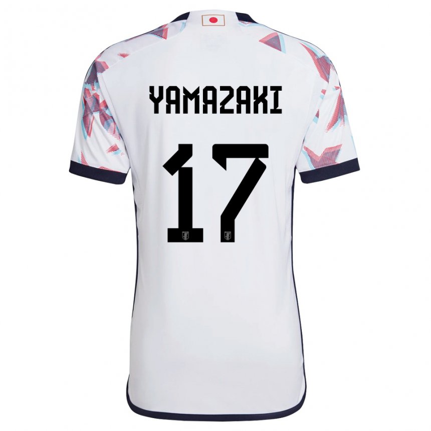 Herren Japanische Taishin Yamazaki #17 Weiß Auswärtstrikot Trikot 22-24 T-shirt