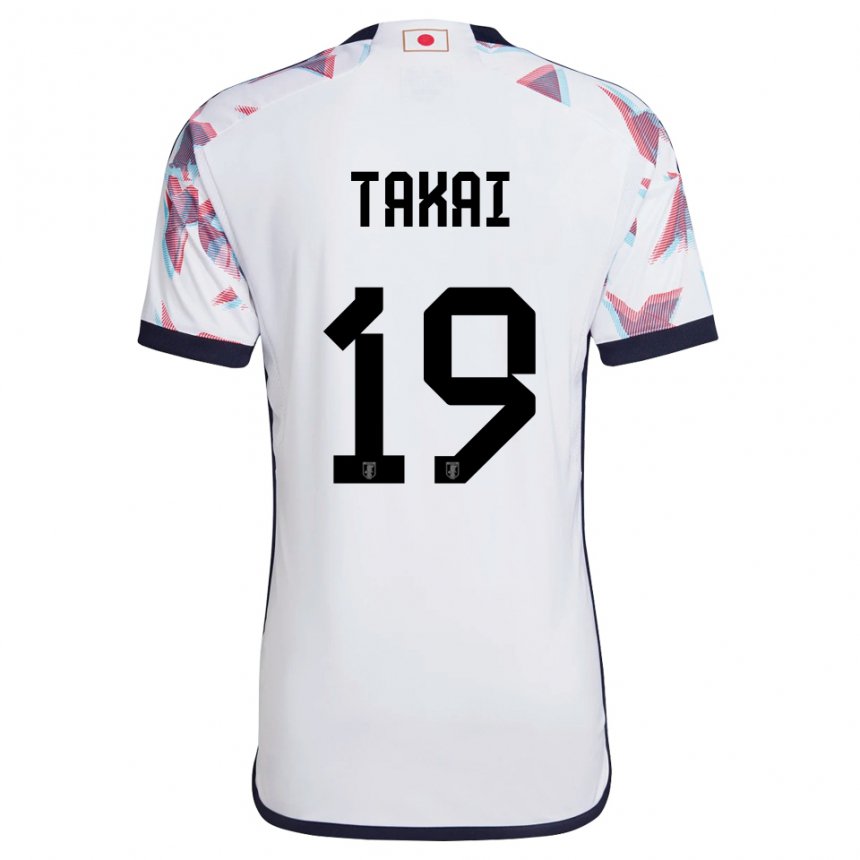 Herren Japanische Kota Takai #19 Weiß Auswärtstrikot Trikot 22-24 T-shirt